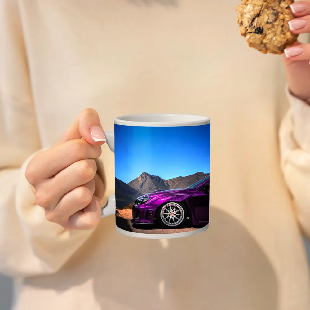 Subaru WRX Purple Chrome Mountain Road – Mugs