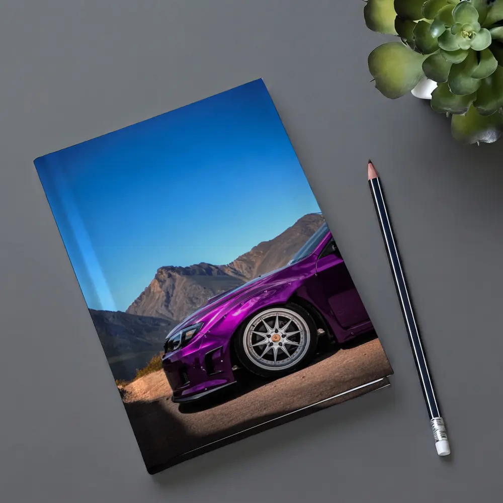 Subaru WRX Purple Chrome Mountain Road – Notebooks