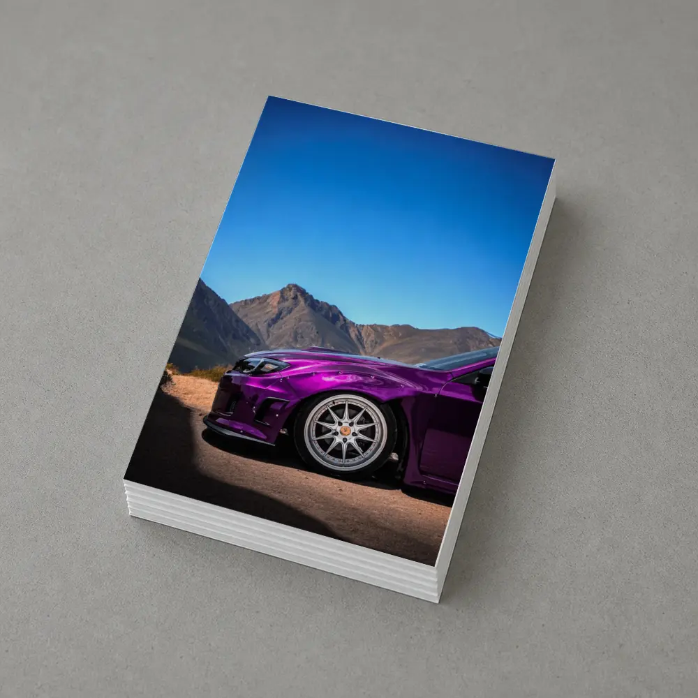 Subaru WRX Purple Chrome Mountain Road – Postcards