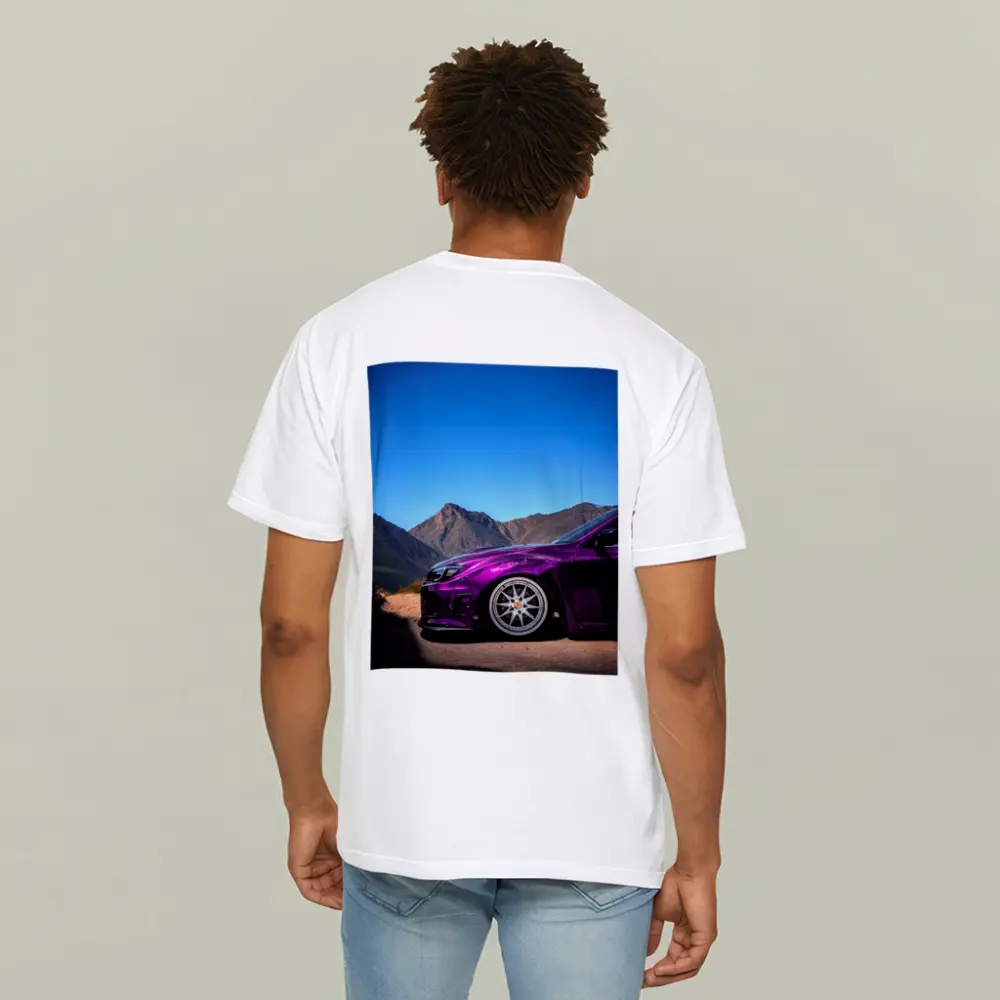 Subaru WRX Purple Chrome Mountain Road – T-Shirts