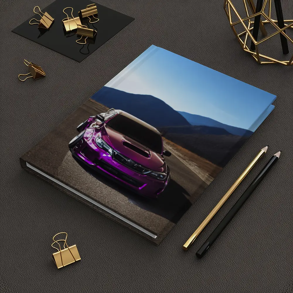 Purple Subaru WRX STI Mountain Road – Notebooks