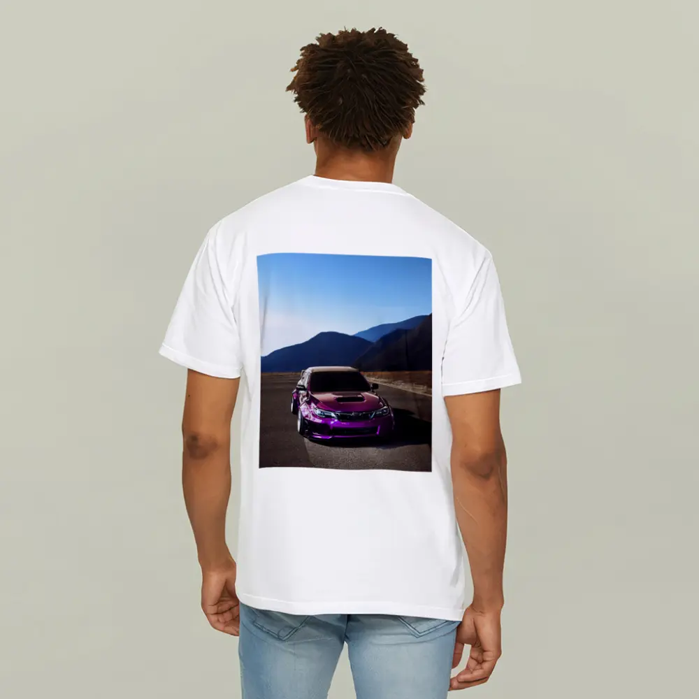 Purple Subaru WRX STI Mountain Road – T-Shirts