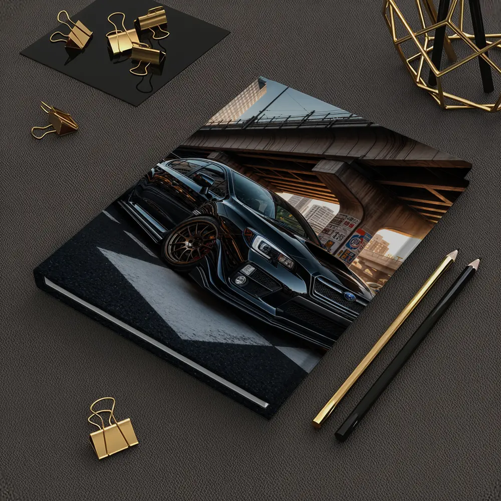 Subaru WRX STI Black Urban City Streets – Notebooks