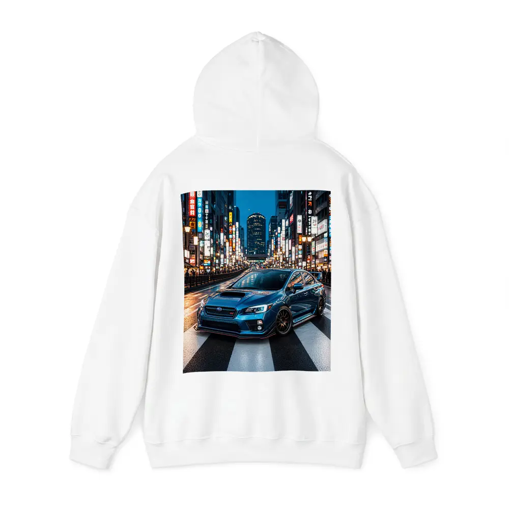 Subaru WRX STI Blue Tokyo Night Street – Hoodies