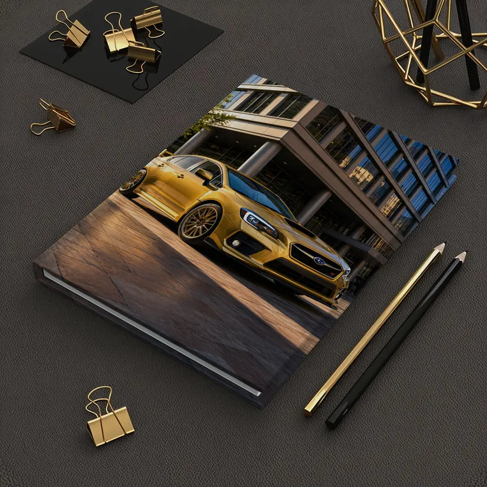 Subaru WRX STI Gold Urban Setting – Notebooks