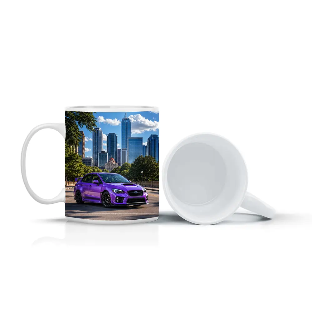 Subaru WRX STI Purple City Skyline – Mugs