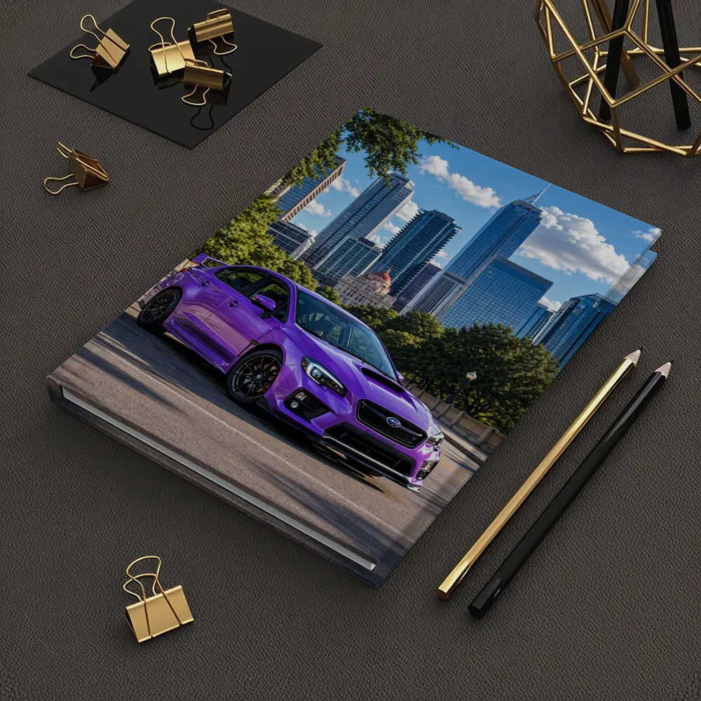 Subaru WRX STI Purple City Skyline – Notebooks