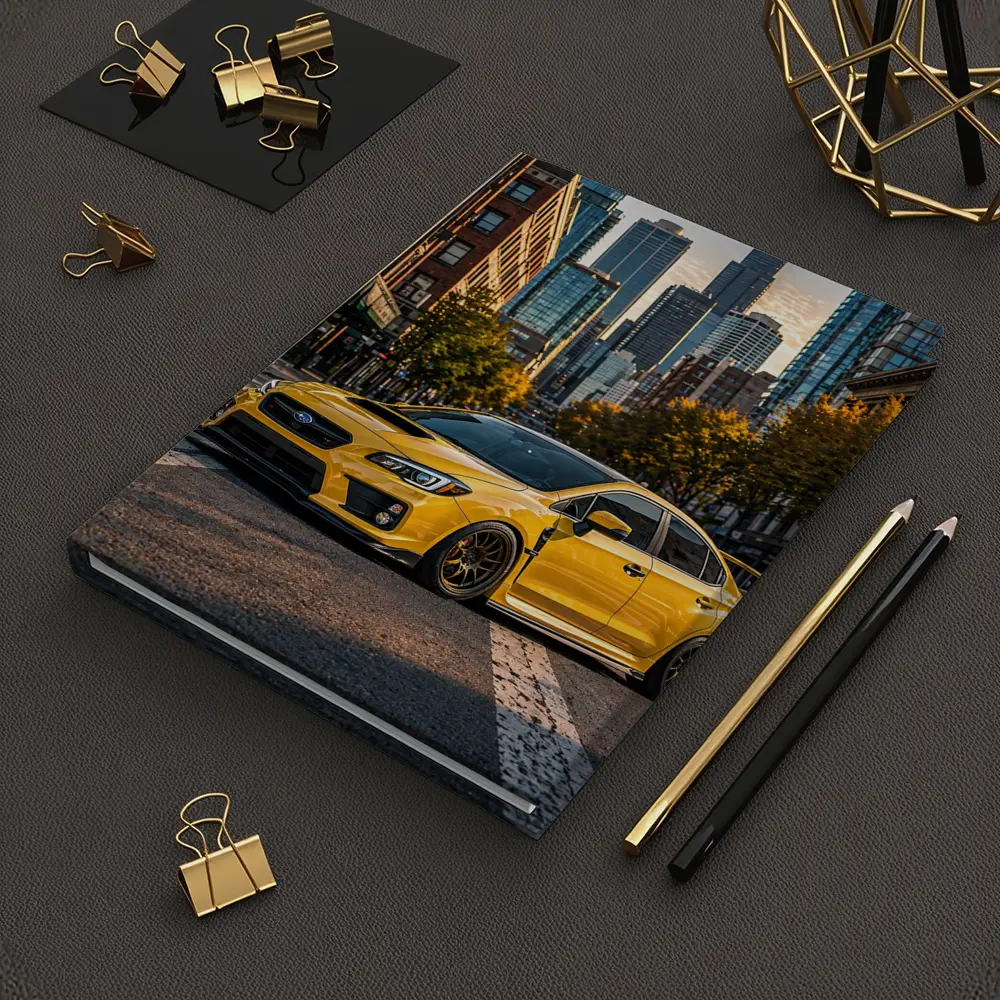 Subaru WRX STI Yellow City Street – Notebooks
