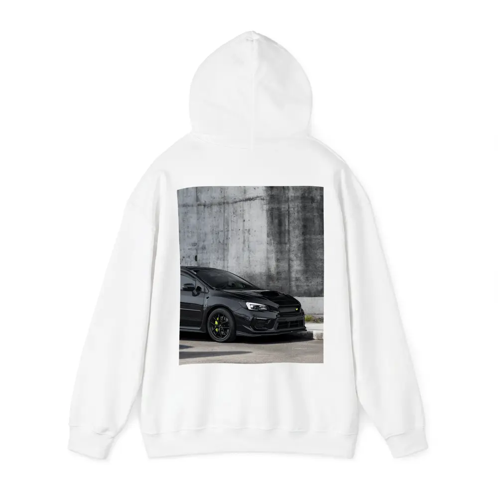 Subaru WRX Black Car Concrete Wall – Hoodies
