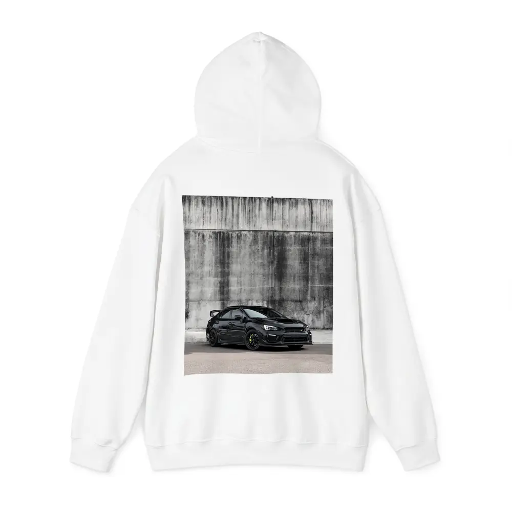 Subaru WRX STI Black Concrete Wall Background – Hoodies