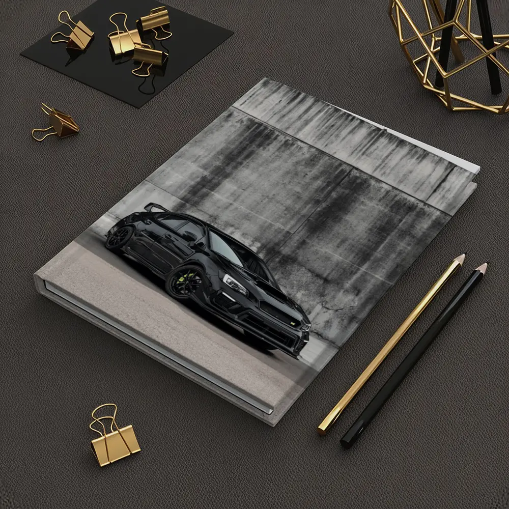 Subaru WRX STI Black Concrete Wall Background – Notebooks