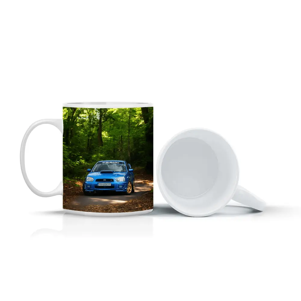 Subaru Impreza WRX Blue Forest Road – Mugs
