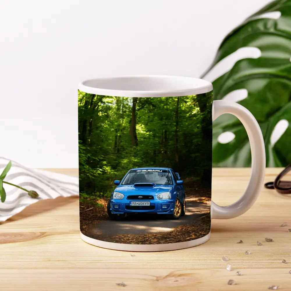 Subaru Impreza WRX Blue Forest Road – Mugs
