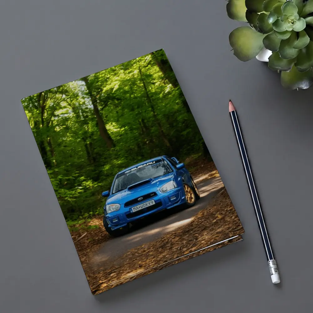 Subaru Impreza WRX Blue Forest Road – Notebooks
