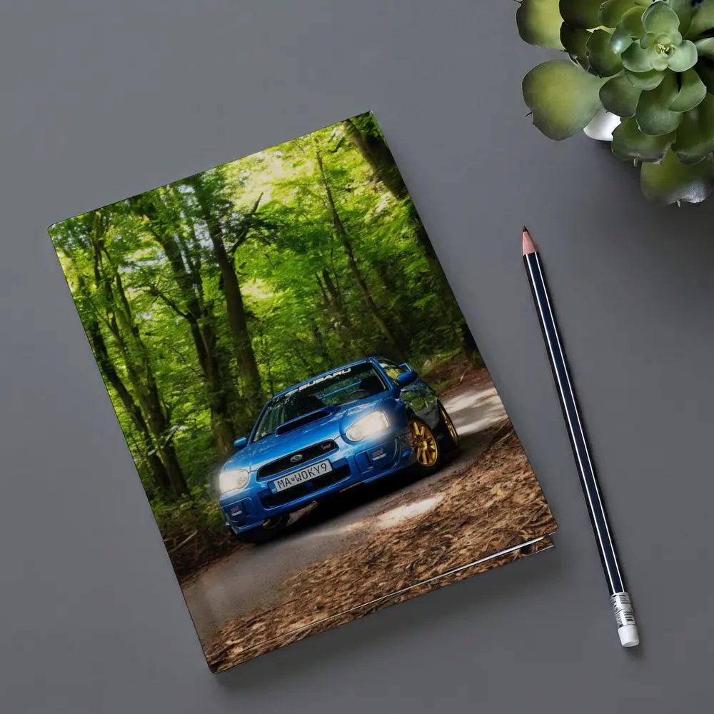 Subaru Impreza WRX Blue Forest Road – Notebooks