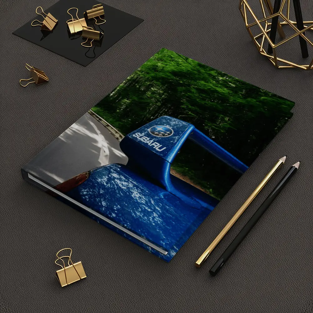 Subaru WRX Blue Spoiler Forest Road – Notebooks