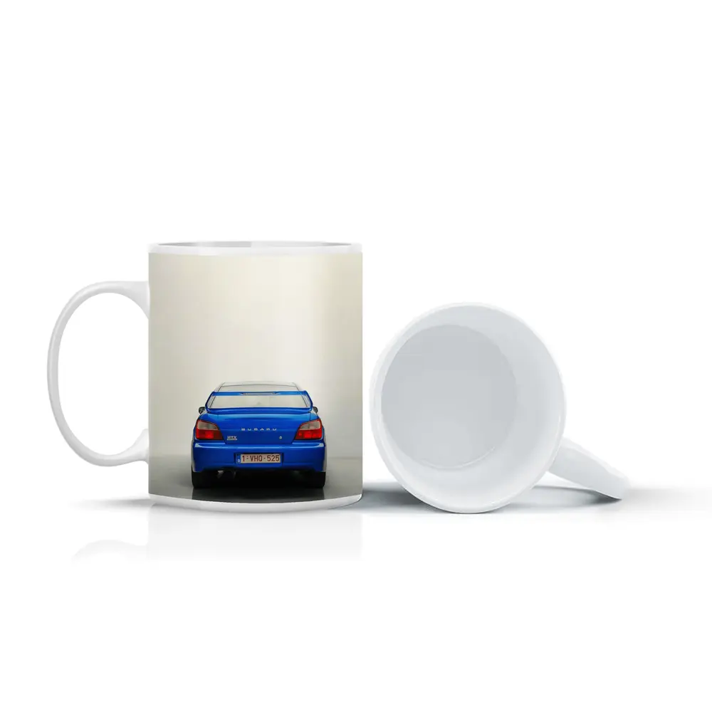 Subaru WRX STI Blue Rear View – Mugs
