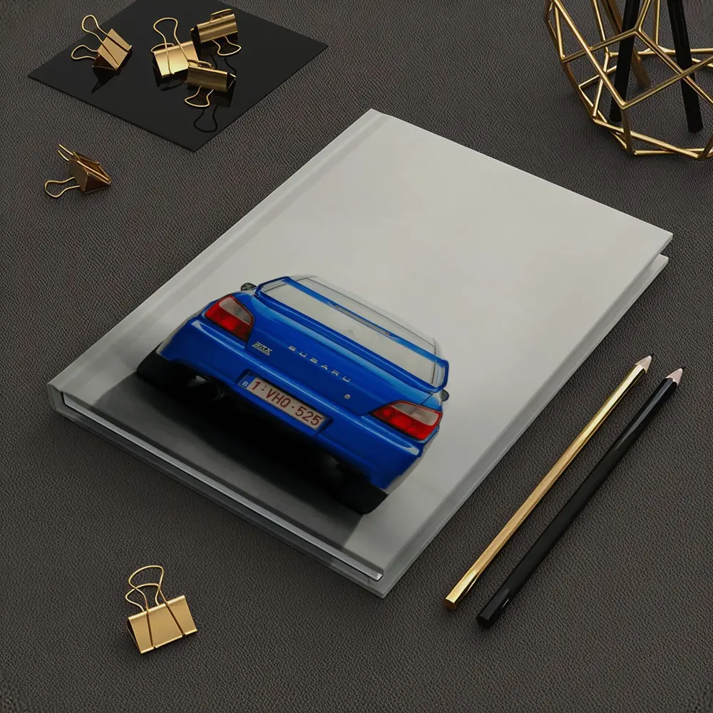 Subaru WRX STI Blue Rear View – Notebooks