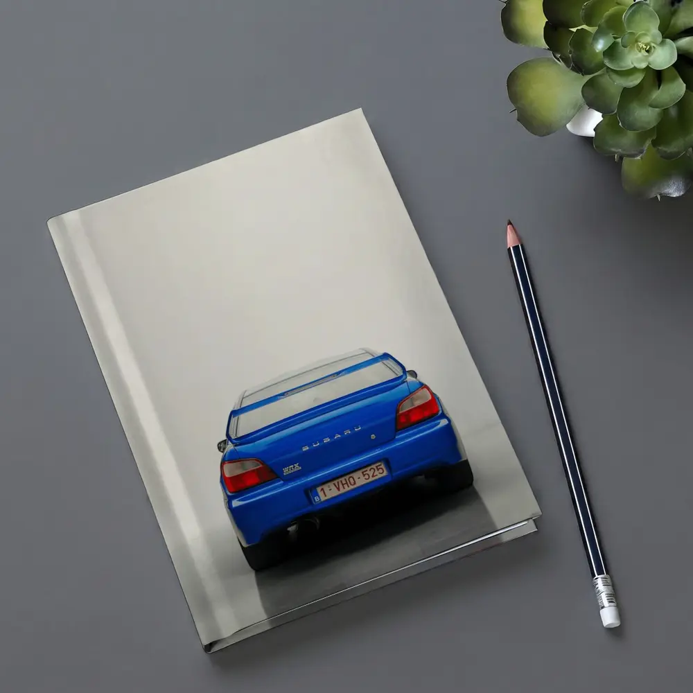 Subaru WRX STI Blue Rear View – Notebooks