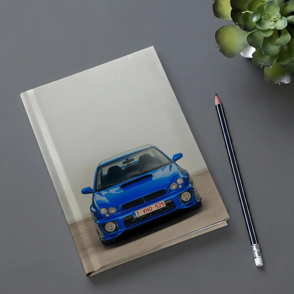Subaru Impreza WRX Blue Front View – Notebooks
