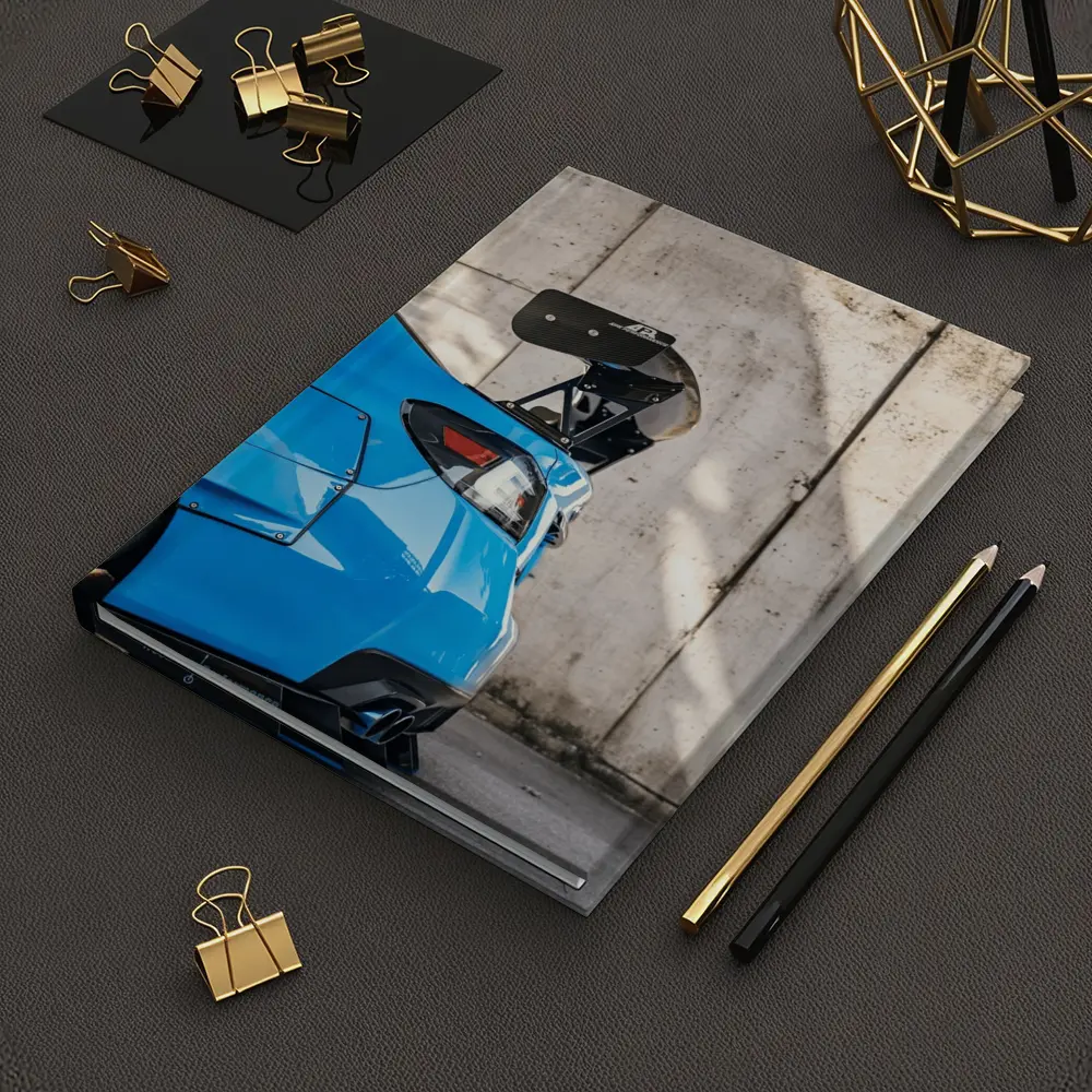 Subaru WRX Blue Carbon Wing Concrete Wall – Notebooks