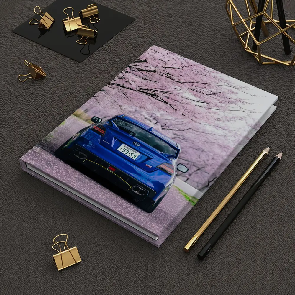 Subaru WRX Blue Under Cherry Blossoms Japan – Notebooks
