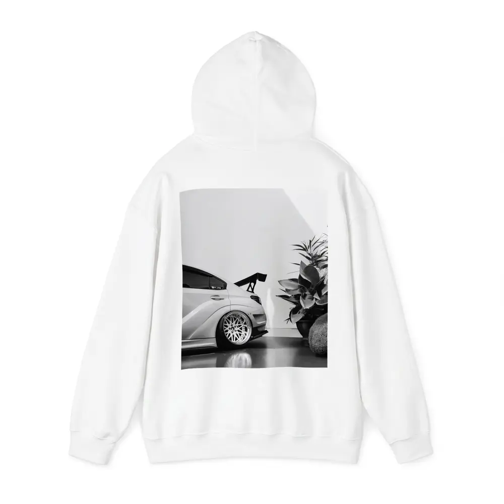 Subaru WRX STI Black White Stance Shot – Hoodies