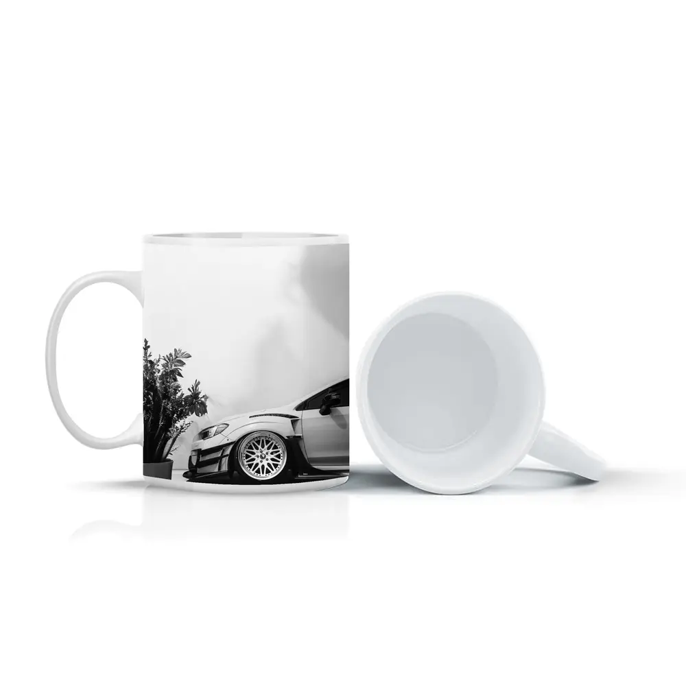 Subaru WRX STI Wide Body Black White – Mugs