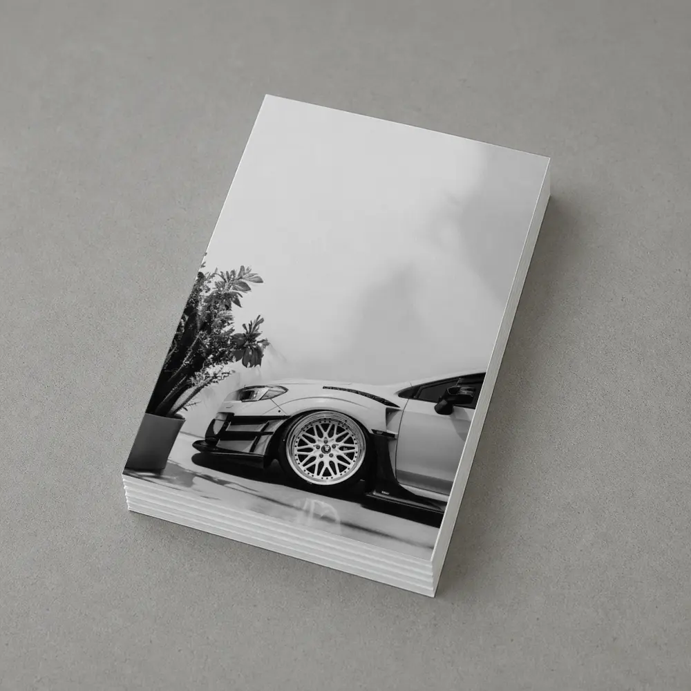 Subaru WRX STI Wide Body Black White – Postcards