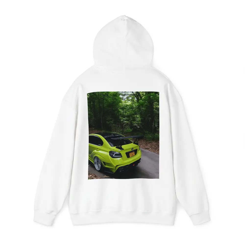 Subaru WRX STI Green Car Forest Road – Hoodies