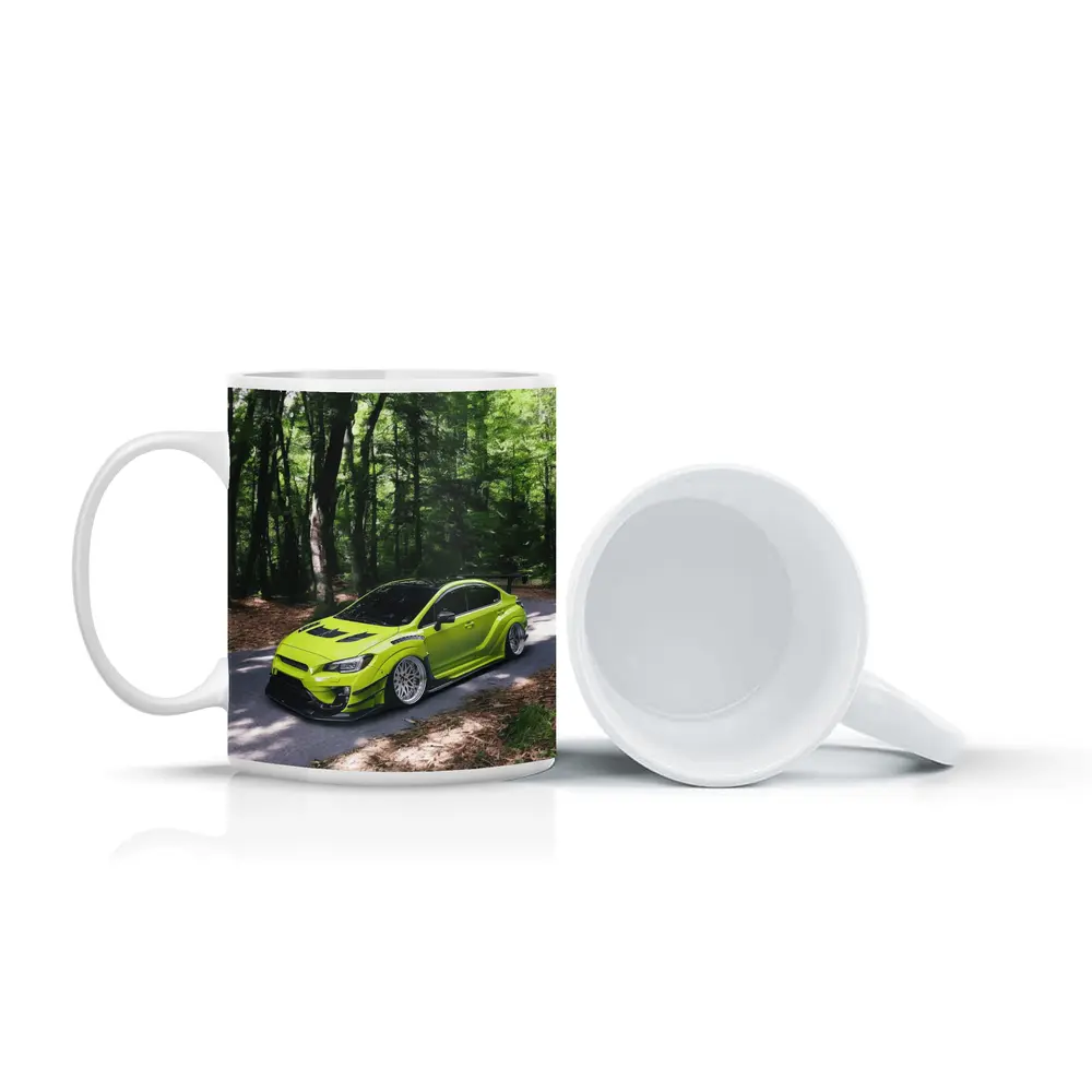 Subaru WRX STI Green Forest Road – Mugs
