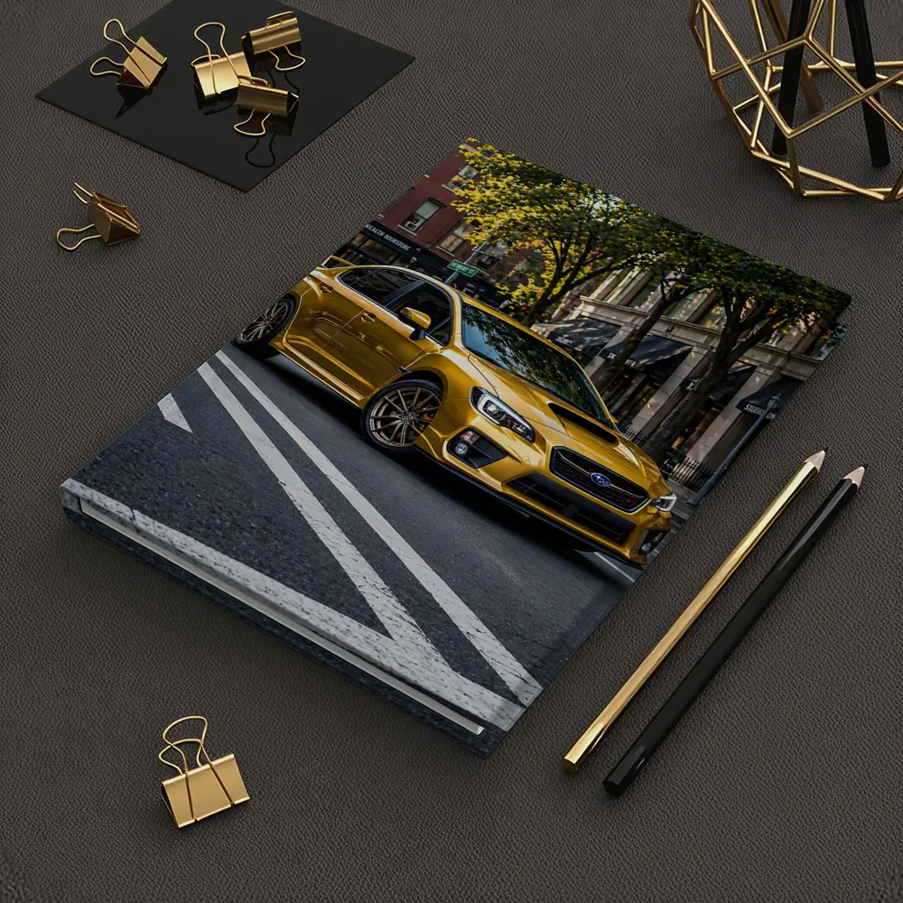 Subaru WRX Gold City Street Urban Setting – Notebooks