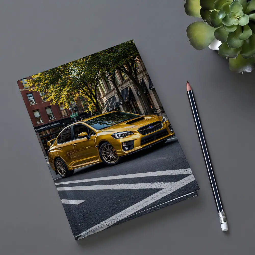 Subaru WRX Gold City Street Urban Setting – Notebooks