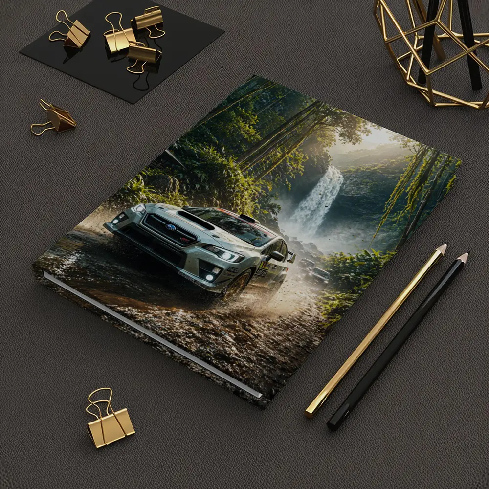 Subaru WRX Rally Car Jungle Waterfall – Notebooks