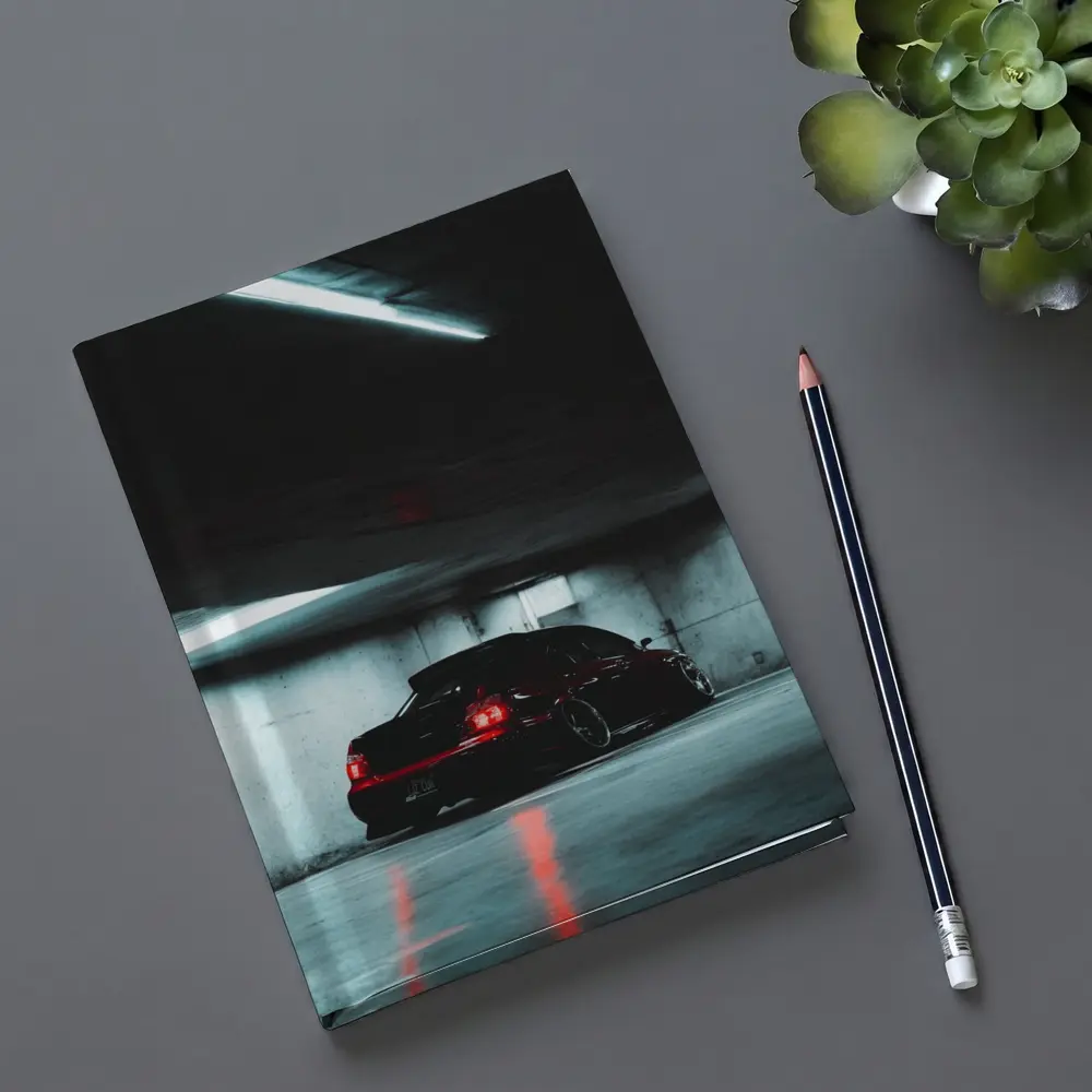Subaru WRX Sedan Dark Underground Parking Garage – Notebooks