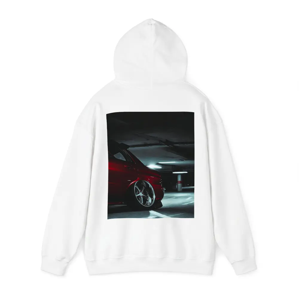 Subaru WRX Red Car Underground Parking Garage – Hoodies