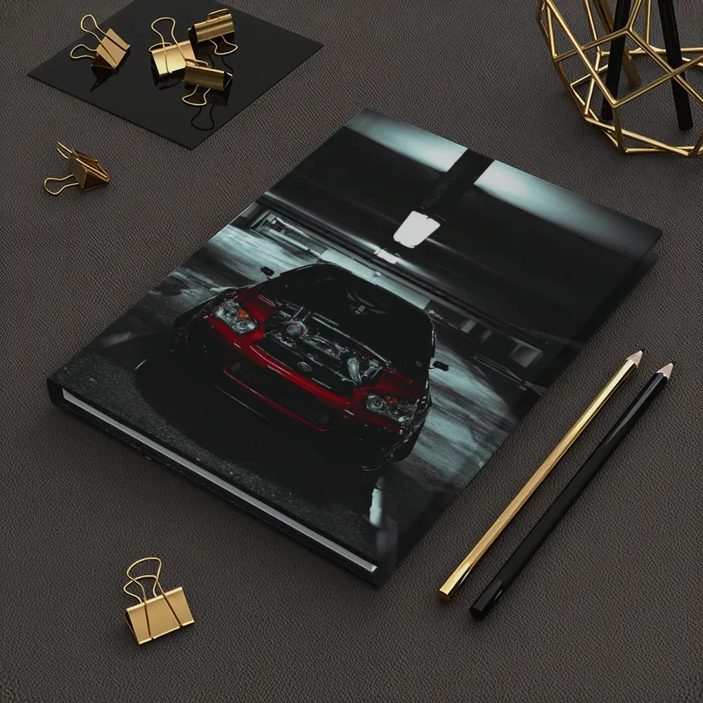 Subaru WRX Red Car Underground Parking Dark – Notebooks