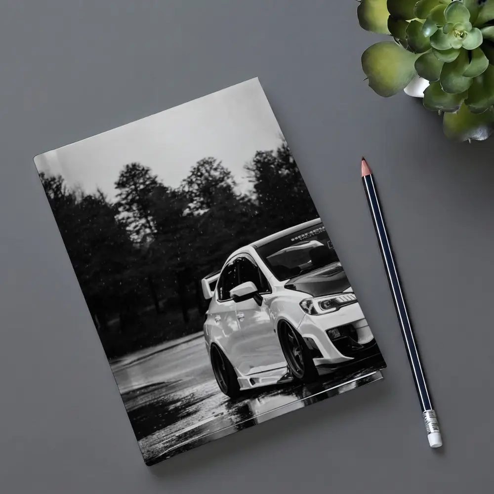 Subaru WRX STI Rainy Day Black White – Notebooks