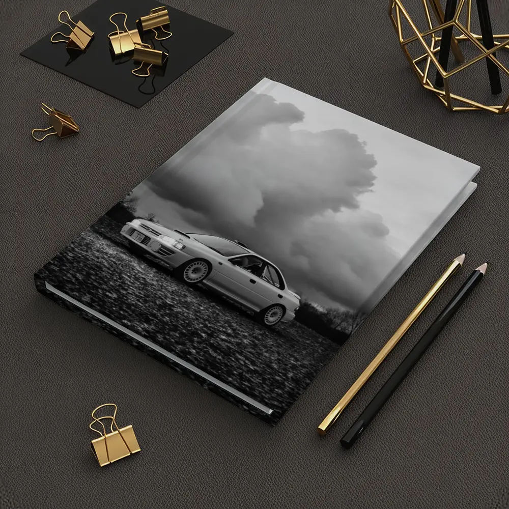 Subaru Impreza WRX Black White Stormy Sky – Notebooks