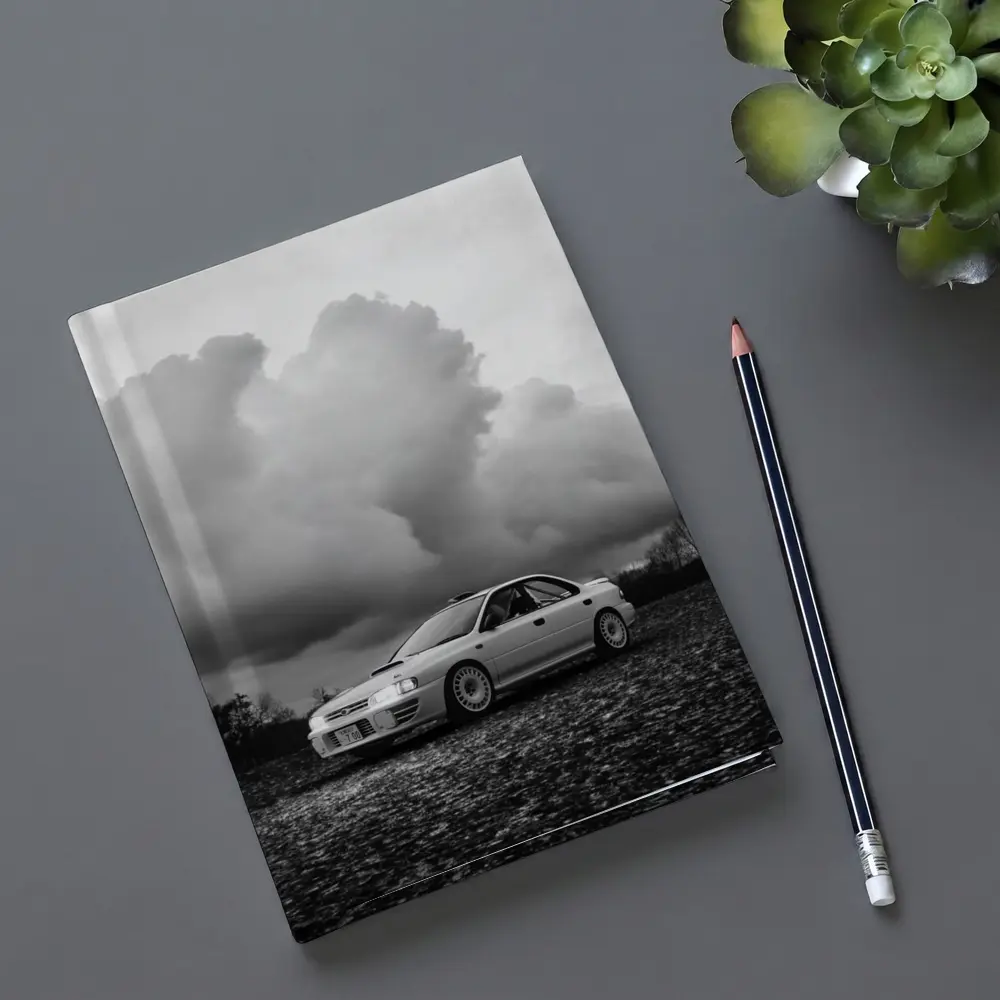 Subaru Impreza WRX Black White Stormy Sky – Notebooks