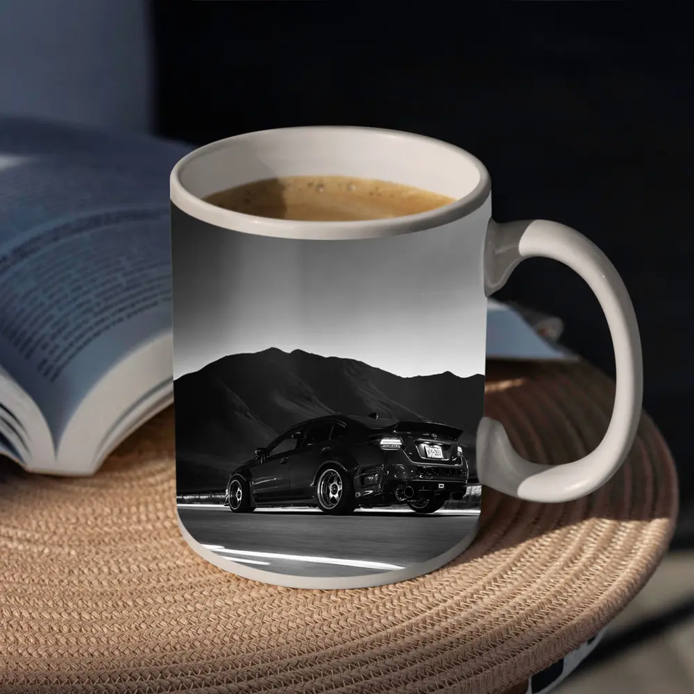 Subaru WRX STI Black Mountain Road Shot – Mugs