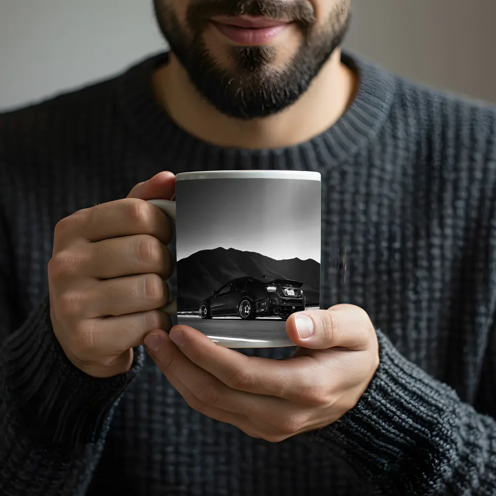 Subaru WRX STI Black Mountain Road Shot – Mugs