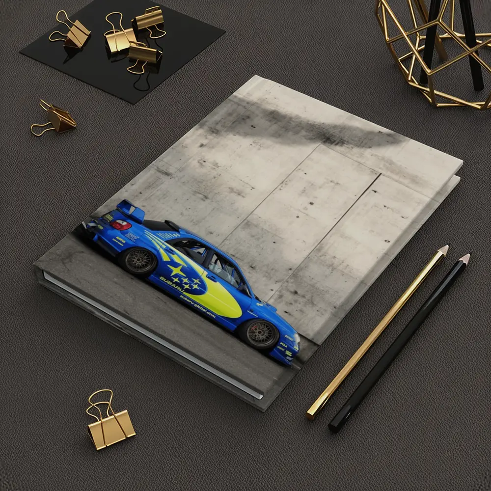 Subaru Impreza WRX Blue Rally Car Concrete Wall – Notebooks