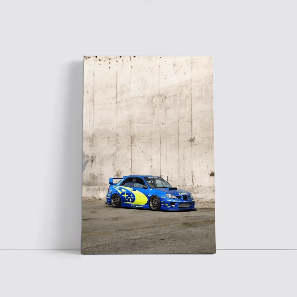 Subaru Impreza WRX Rally Livery Concrete Wall – Wall Art