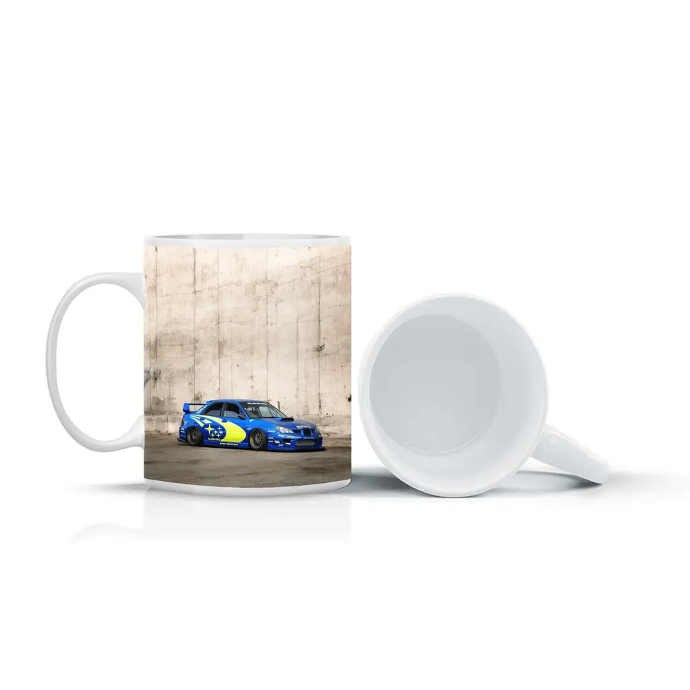 Subaru Impreza WRX Rally Livery Concrete Wall – Mugs