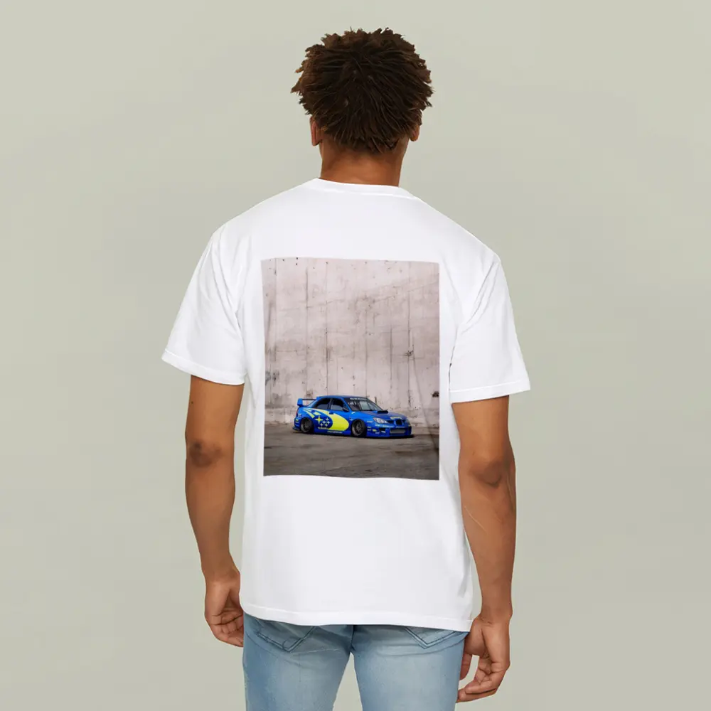 Subaru Impreza WRX Rally Livery Concrete Wall – T-Shirts