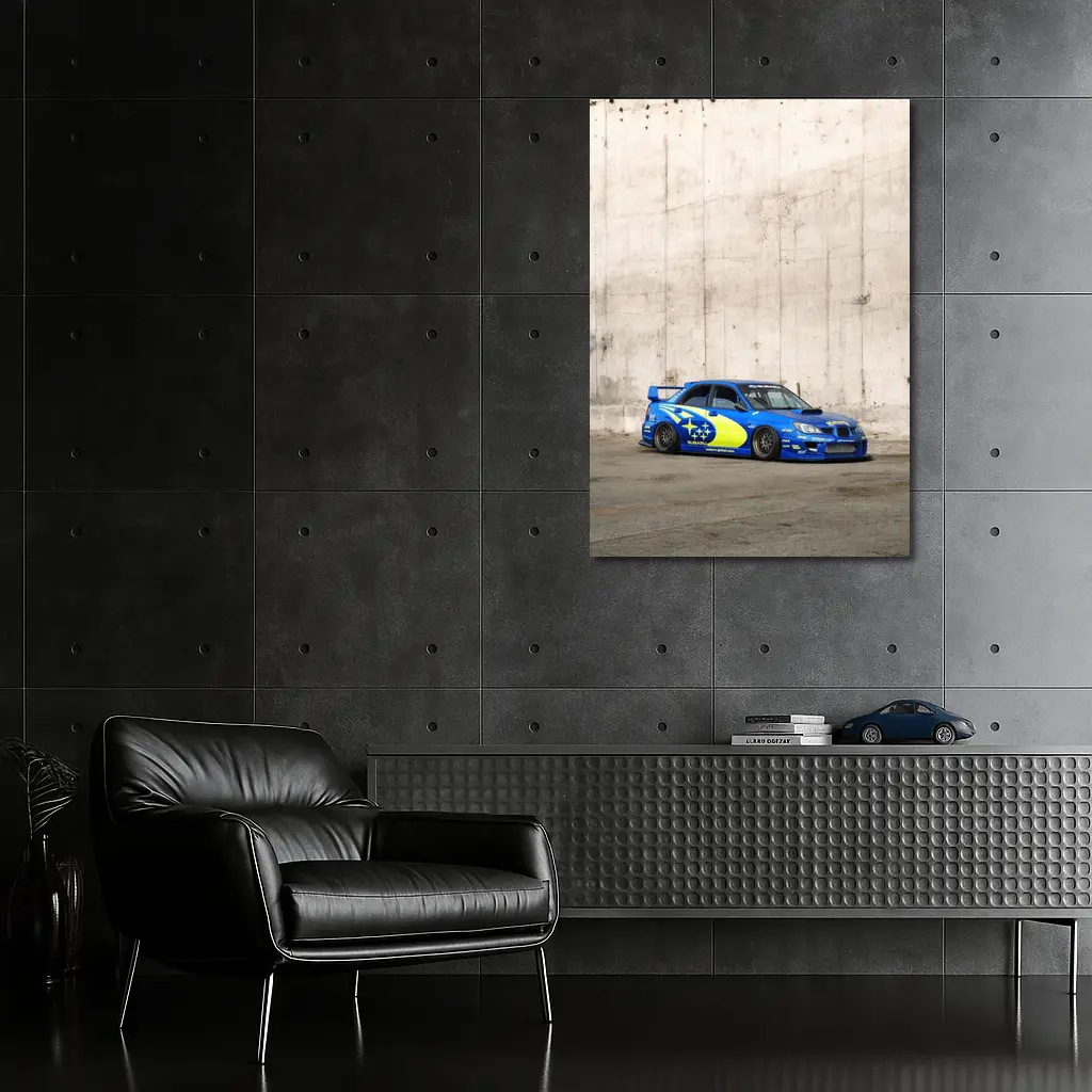 Subaru Impreza WRX Rally Livery Concrete Wall – Wall Art