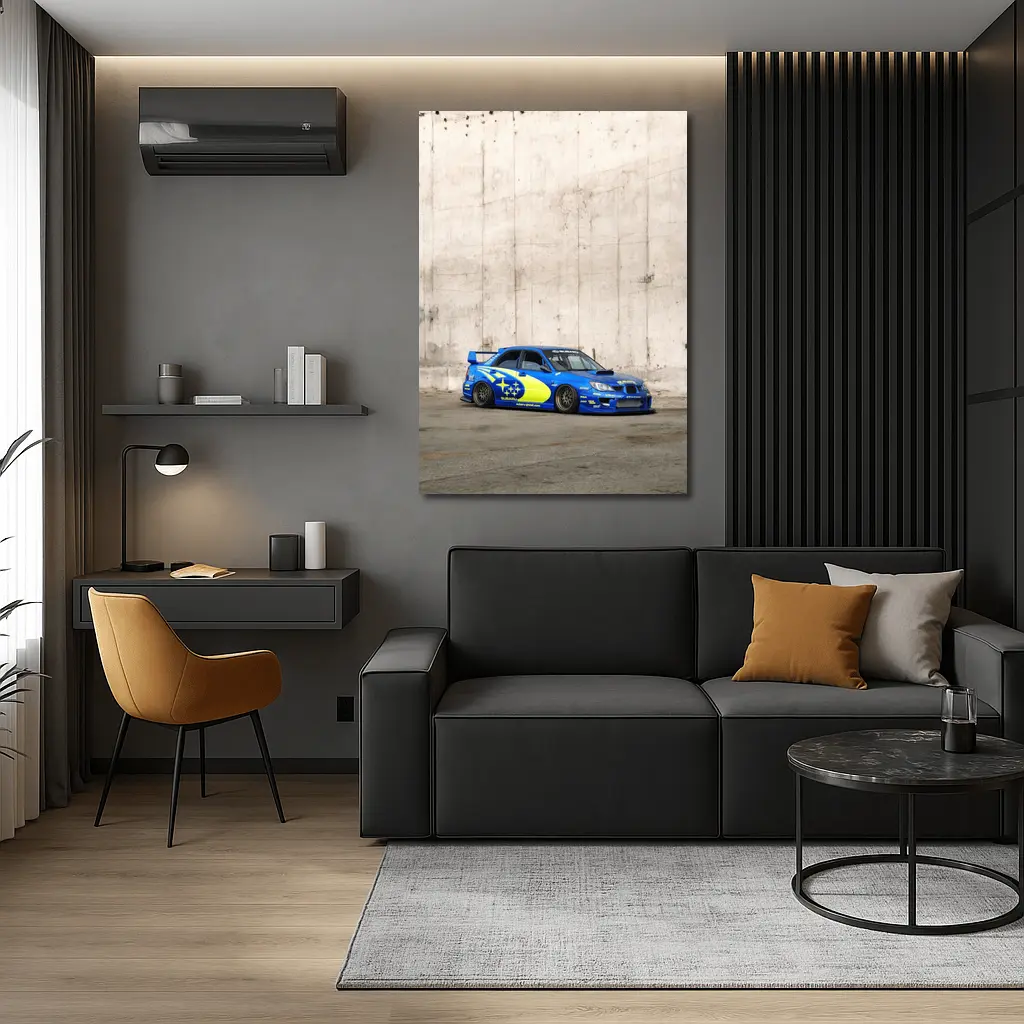 Subaru Impreza WRX Rally Livery Concrete Wall – Wall Art