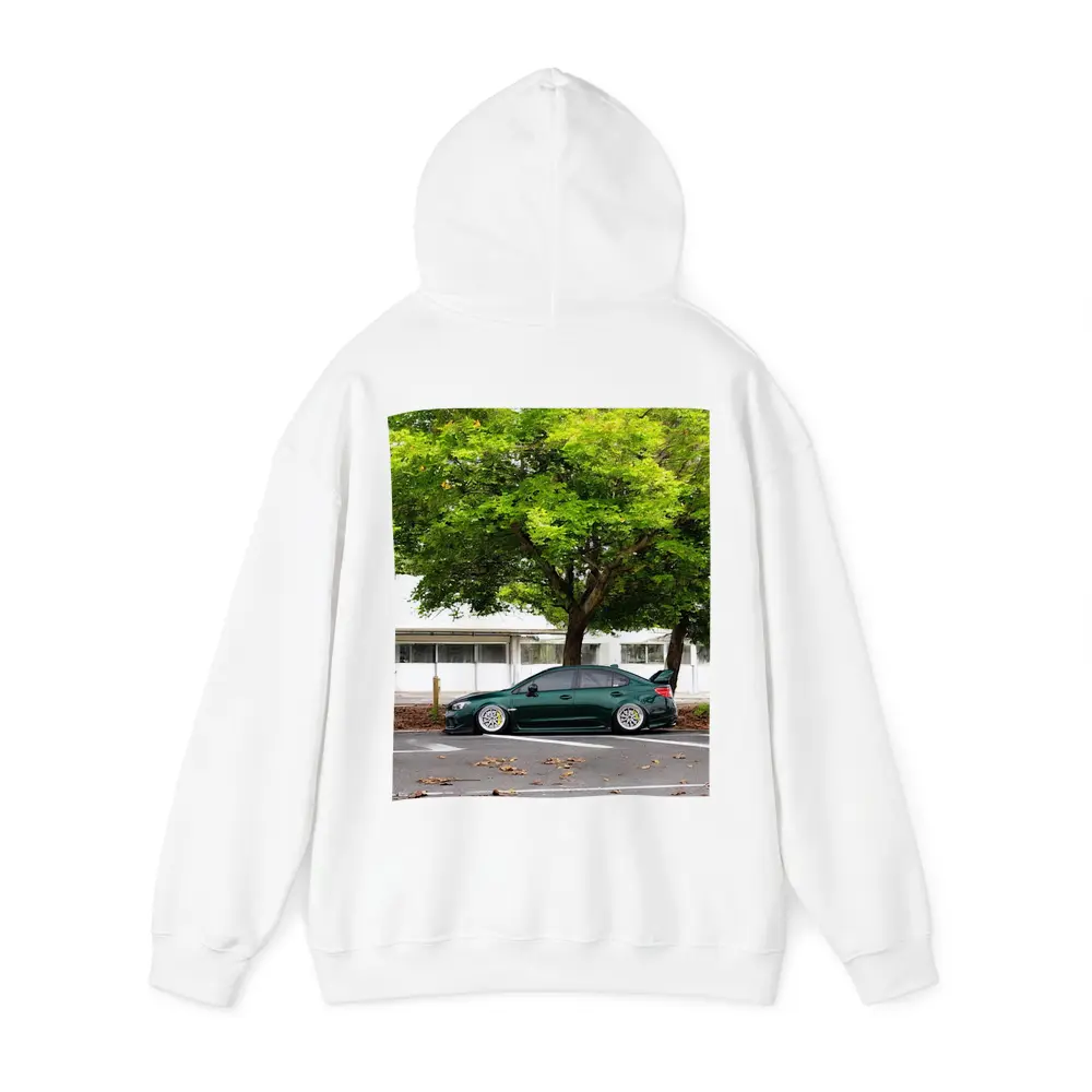 Subaru WRX STI Slammed Green Parking Lot – Hoodies