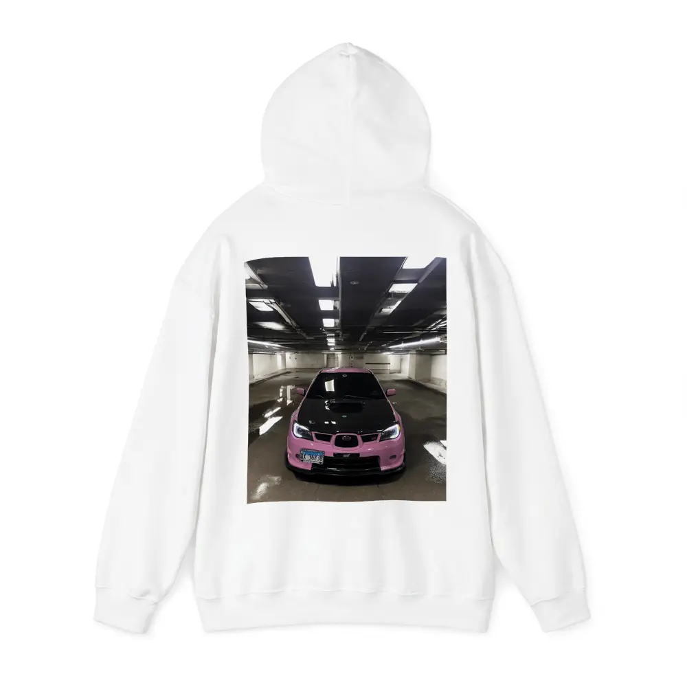 Pink Subaru WRX STI Underground Parking Garage – Hoodies